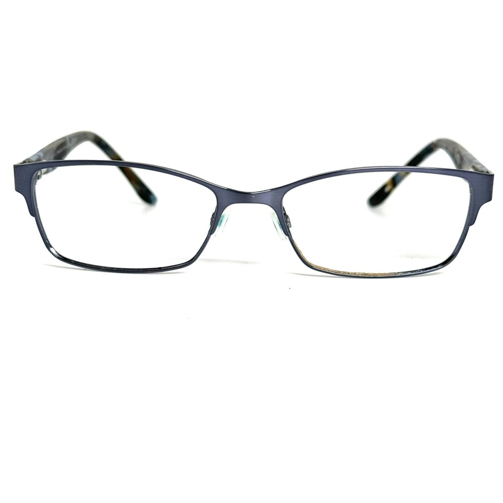 BCBGMAXAZRIA Brynn Blue Slate Rectangular Eyeglass Frames 54-17-135 24757
